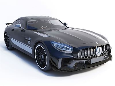 Modern sports car 3d model