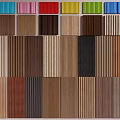 Various Styles Of Wood Grain Wall Panels In Different Colors And Textures