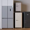 Refrigerator Freezer Mini Refrigerator Freezer Zero Embedded Refrigerator Cabinet 3d model