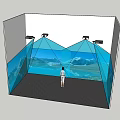 Modern Projector Virtual Interaction 3d model