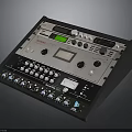 Professional Electronic Audio Mixer With Digital Display Control Panel Knobs And Faders