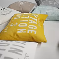 Vintage Edition And La Bistro Themed Throw Pillows With Various Colors And Text Designs