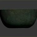 Antique Bronze Bowl With Green Patina For Home Decoration Use