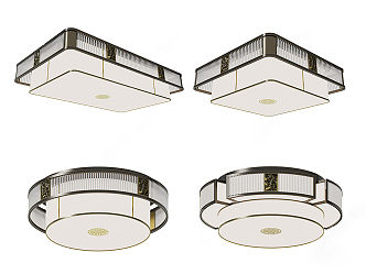 New Chinese ceiling lamp 3d model