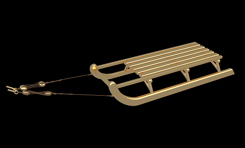 Modern Sleigh 3d model