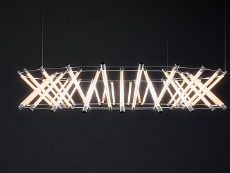 Modern chandelier 3d model