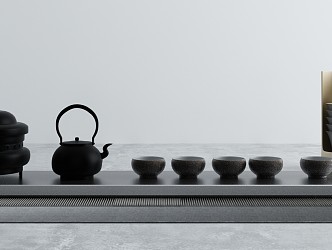 New Chinese Tea Set 3d model