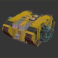 missile car sci-fi car sci-fi armored car sci-fi chariot 3d model