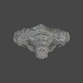 Muscular Game Movie Character With Stone Like Skin And Skull Head Design