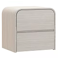 Modern Light Wood Chest of Drawers with Two Drawers and Sleek Minimalist Design