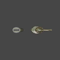 Pirate Curved Sword and Sheath 3d model