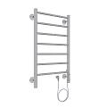 Modern Heated Towel Rails In Black Silver White With Power Cord Design
