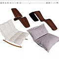 Variety of Lounge Chairs With Wooden Frame And Upholstered Cushions