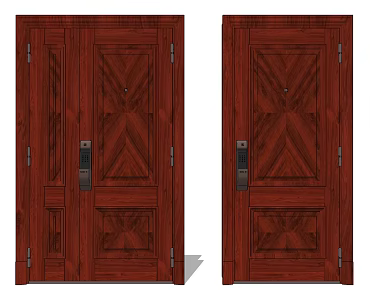 Jane European password door classical password door security door entry door 3d model