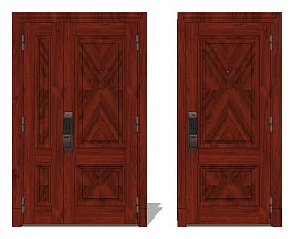 Jane European password door classical password door security door entry door 3d model