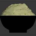 Creamy White Savory Dip Topped with Fresh Green Chives in Black Bowl