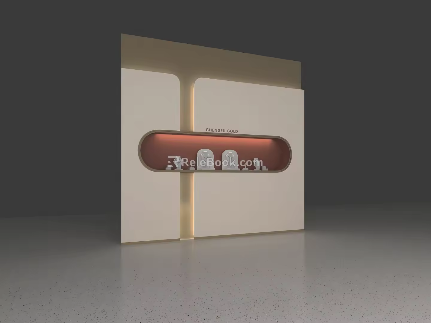 Jewelry Display Window Jewelry Props Display Window Wall 3d model