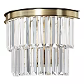 Brass and Crystal Wall Lamp with Elegant Decorative Design for Home Lighting