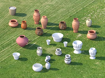 Modern Jar Landscape Jar 3d model