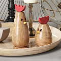 Decorative Ornament Set With Gold Frame Mirror Vases With Flowers Candles Figurines Clock And Books