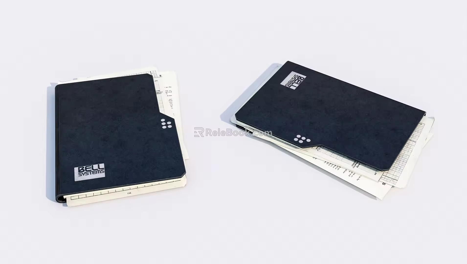 Modern Notebook Paper Copy Document 3d model