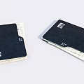 Modern Notebook Paper Copy Document 3d model