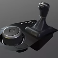Modern gear shifter automatic transmission shifter lever low face number low model simple model game film and television level super realistic 3d model