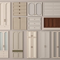 French Wardrobe Door Door Panel Cabinet Door 3d model