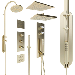 Light Luxury Shower 3d model