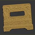 Golden Decorative Tissue Box With Exquisite Carved Patterns And Ornate Design