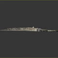 Detailed Ancient Ruins Model With Stone Walls Structural Layout And Green Vegetation Areas