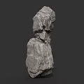 Natural Stacked Gray Rocks With Textured Surfaces In Scenic Natural Setting