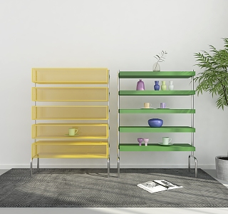 Modern Storage Rack 3d model