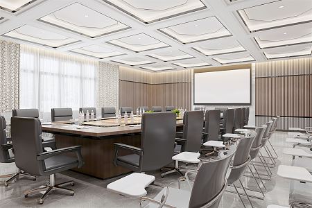 Modern Conference Room 3d model