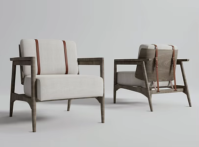 modern sofa chair single sofa 3d model
