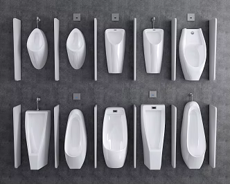 Modern urinal 3d model