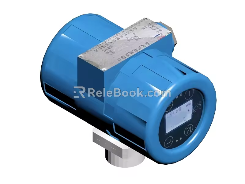 Chlorine dosing monitor tuning fork online concentration meter 3d model