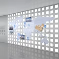 Advanced Technology Exhibition Hall With Futuristic Digital Displays And Interactive Exhibits