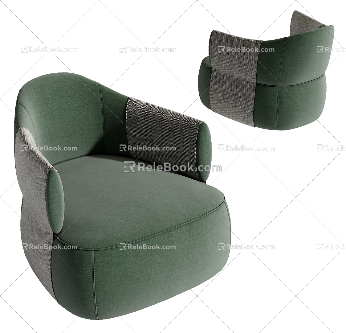 Poliform single sofa 3d model