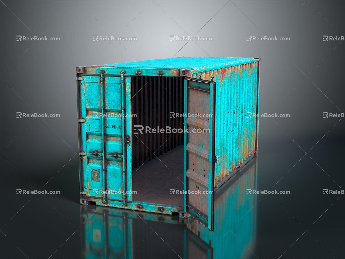 Container Cargo Box Cargo Box Trunk Box Luggage Leather Box Leather Box Container 3d model