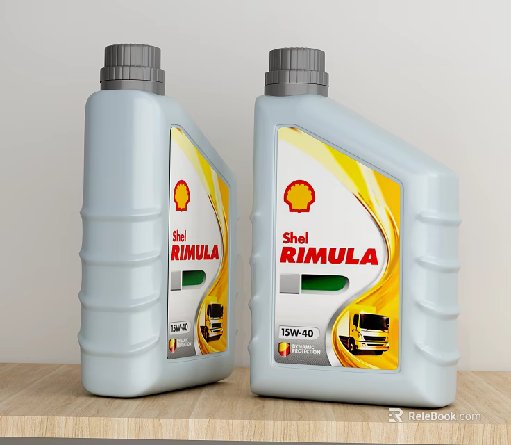 Shell Rimula 5W40 Industrial Equipment Lubricant Oil for Heavy Duty Trucks 3d model 