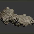 Rock Block Rock Block Rock Specimen Boulder Big Stone Block Rock Stratum Rock Stratum Rock Stratum Rock 3d model