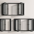 modern folding window window window glass window balcony window bay window 3d model