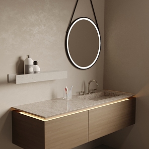 -Silent bathroom cabinet 3d model