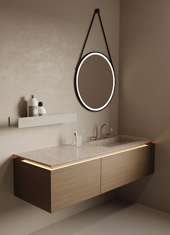 -Silent bathroom cabinet 3d model