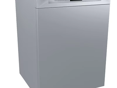 Modern Silver Freestanding Refrigerator as Essential Daily Use Appliance for Home Kitchen 3d model