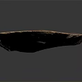 Natural Wood Stone Piece With Irregular Shape And Natural Brown Texture