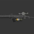 Military Tactical Weapon With Metallic Body Sight Mechanism And Ammunition Cylinder