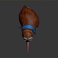 Cute Kiwi Bird With Fluffy Brown Feathers Wearing Silver Goggles And Blue Scarf