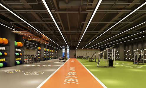 INDUSTRIAL LOFT GYM 3d model